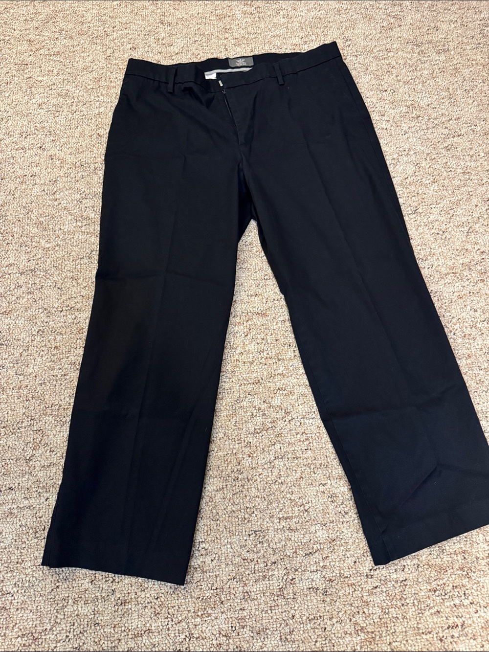 Dockers Men's Black Dress Pants - Flat Front